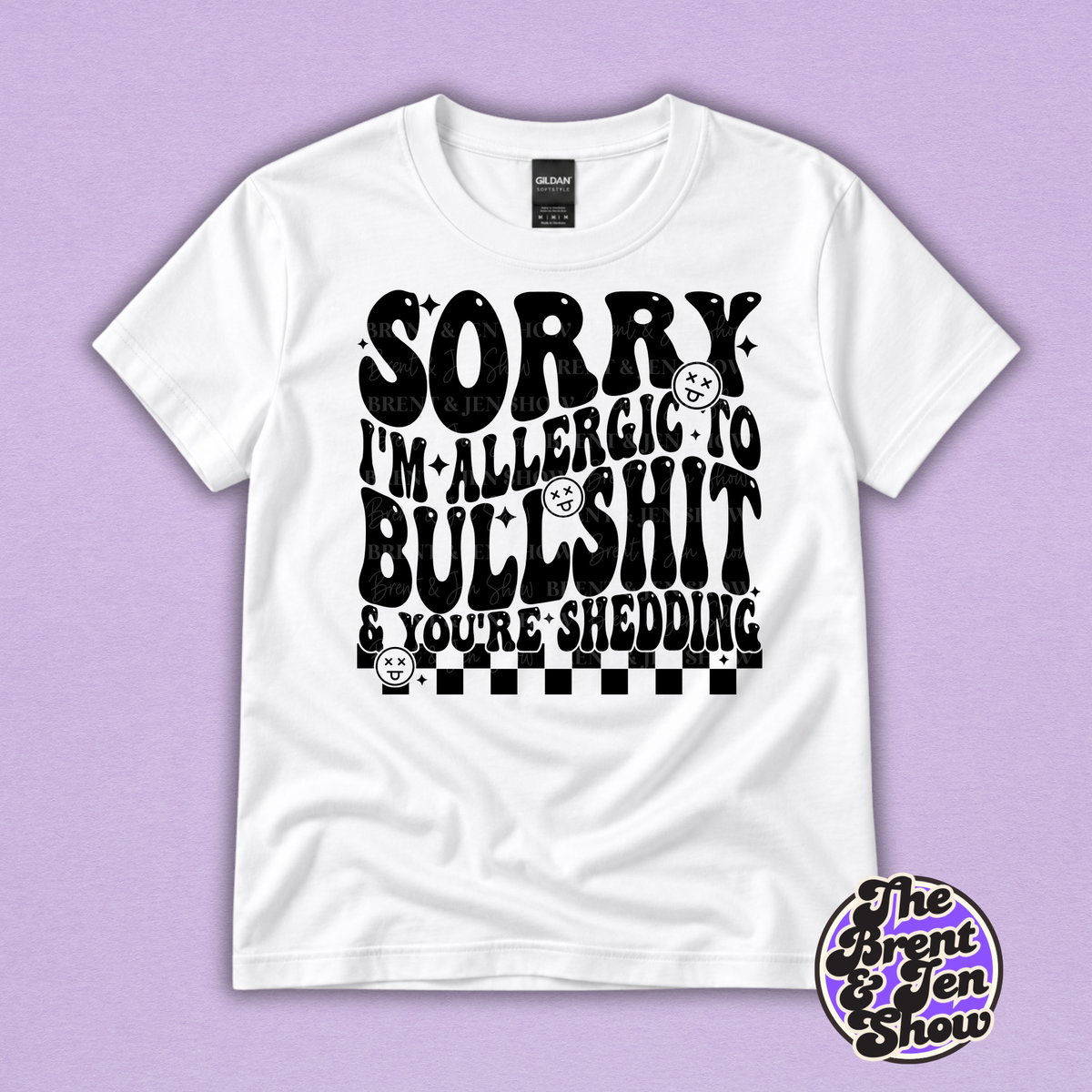 Sorry I'm Allergic to Bullshit Funny Sarcastic T-Shirt
