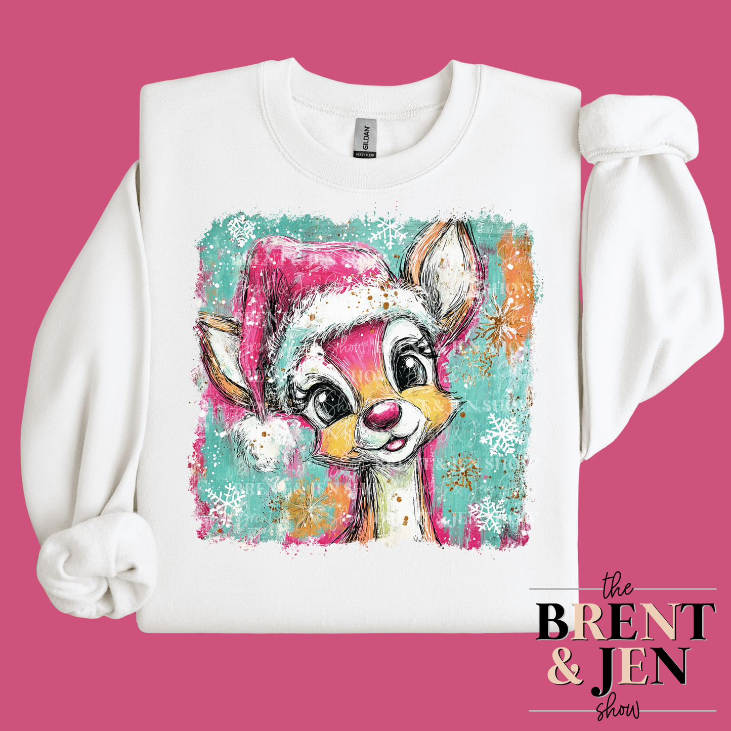 Retro Rudolph Christmas Sweatshirt