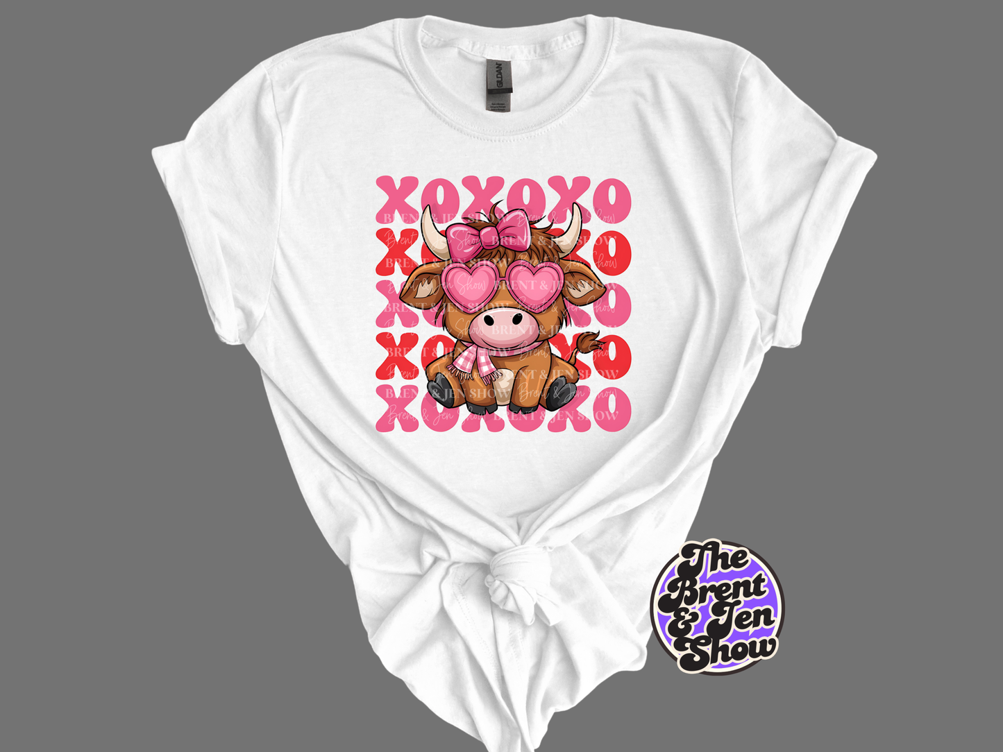 Valentine Highland Cow T-Shirt