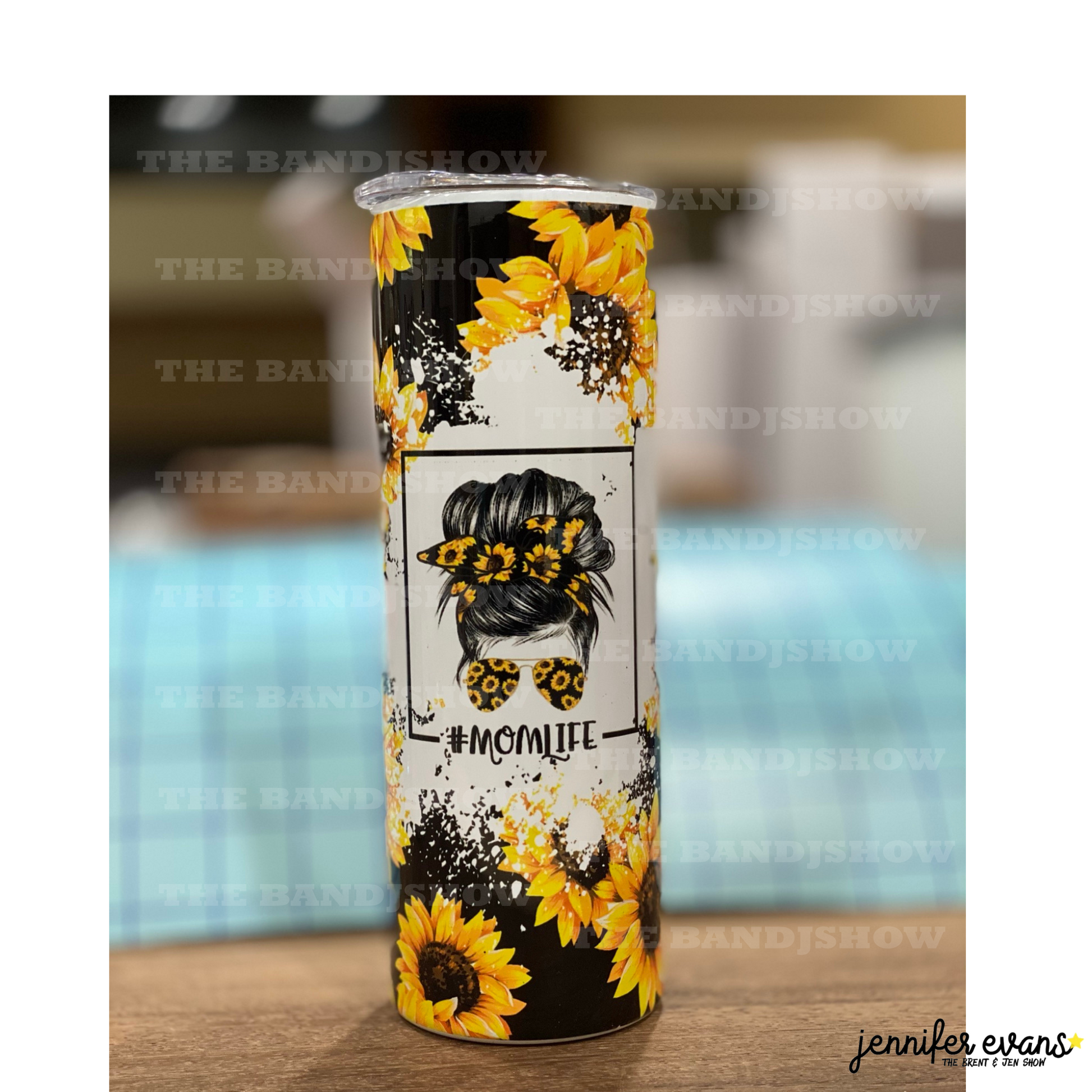 20oz Tumbler, Mom Life, Mother's Day, Mom, Sublimation, Sunflower, Gift