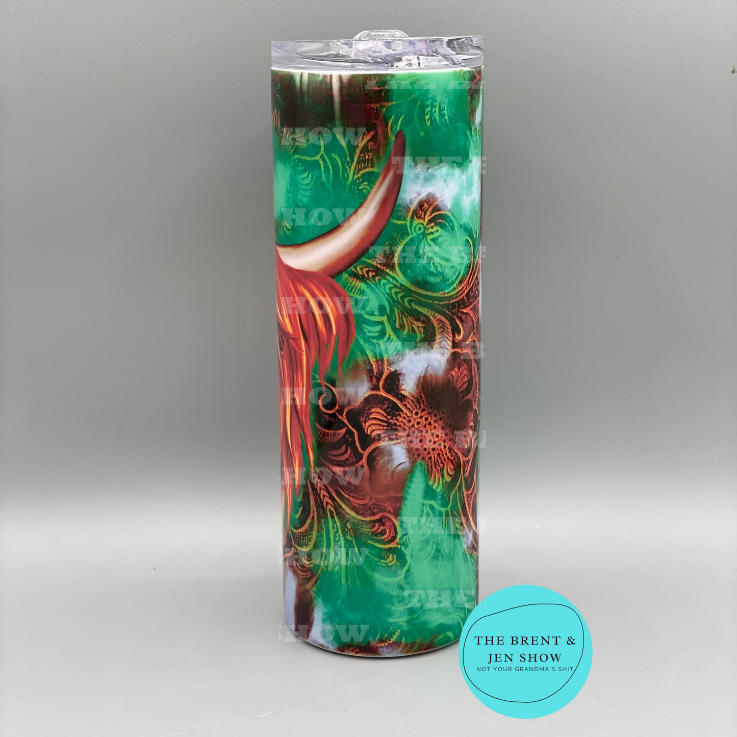 Ready To Ship Highland Cow Sublimation Tumbler 20oz