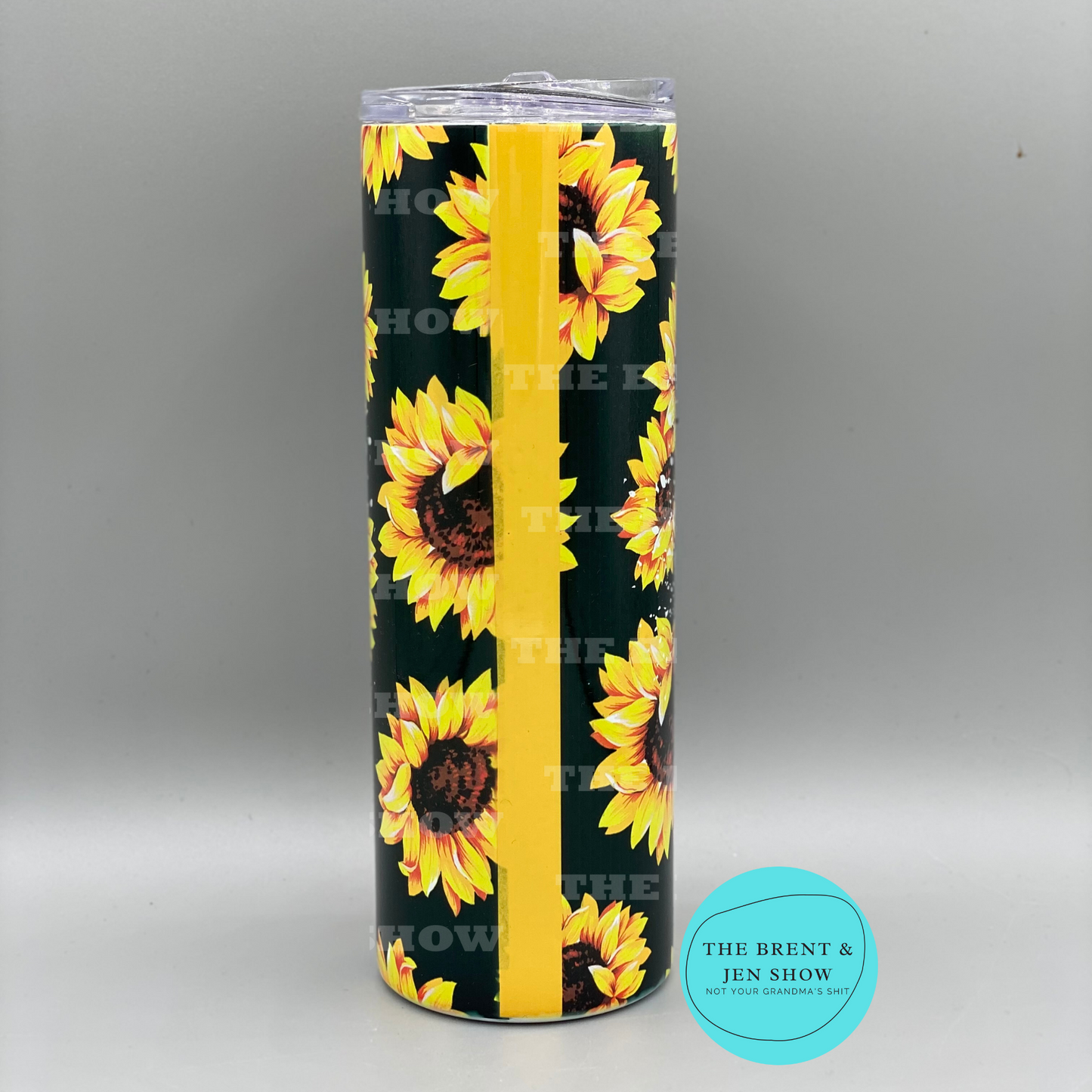 Ready To Ship Mom Life Messy Bun Sunflower Sublimation Tumbler 20oz
