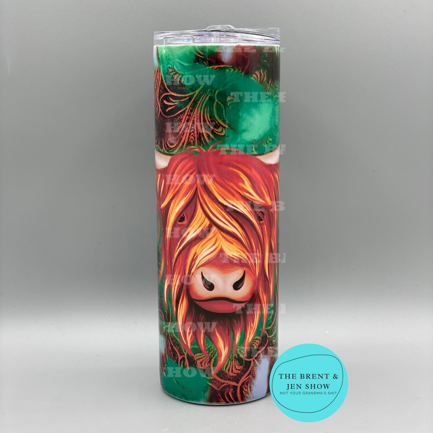 Ready To Ship Highland Cow Sublimation Tumbler 20oz