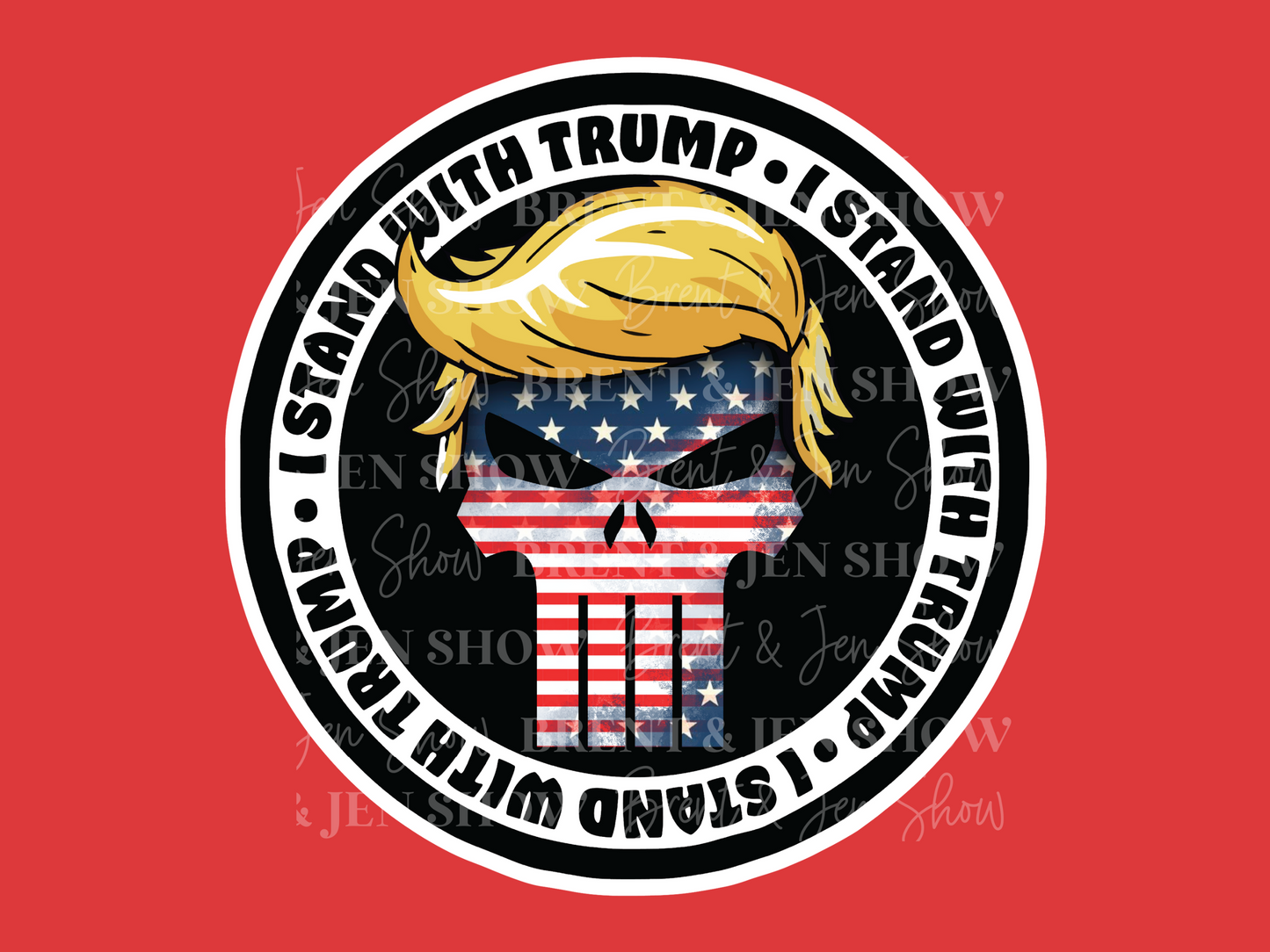 I Stand With Trump Vinyl Sticker