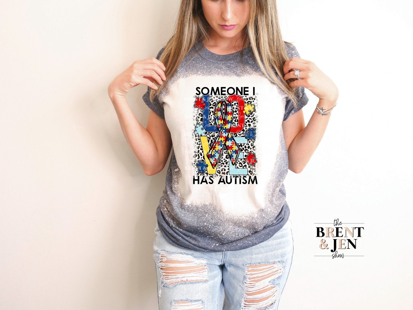 Someone I Love Has Autism - Ready to Press Sublimation Transfer/Heat Transfer