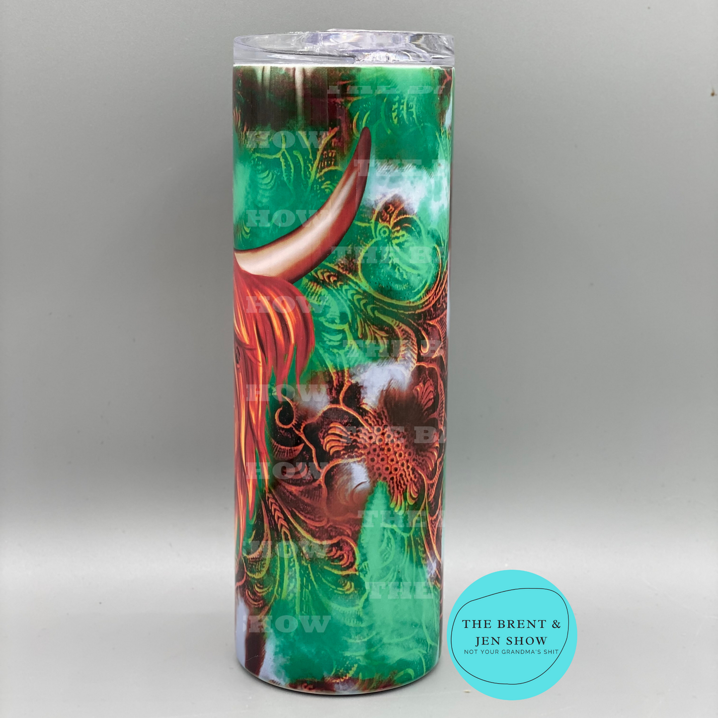 Ready To Ship Highland Cow Sublimation Tumbler 20oz