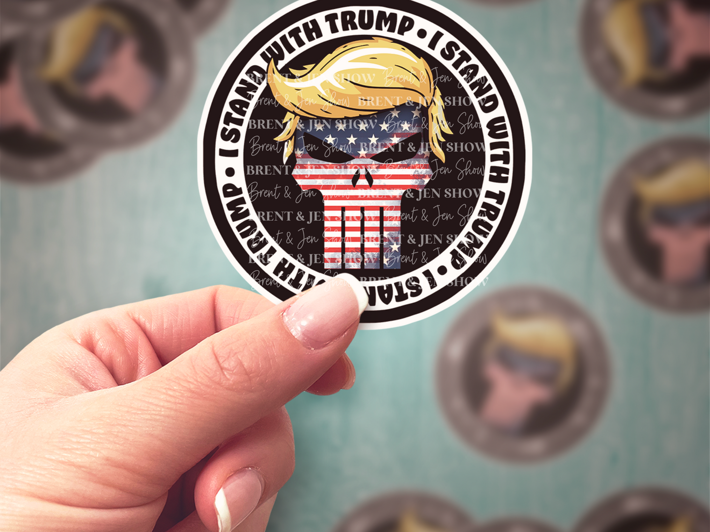 I Stand With Trump Vinyl Sticker