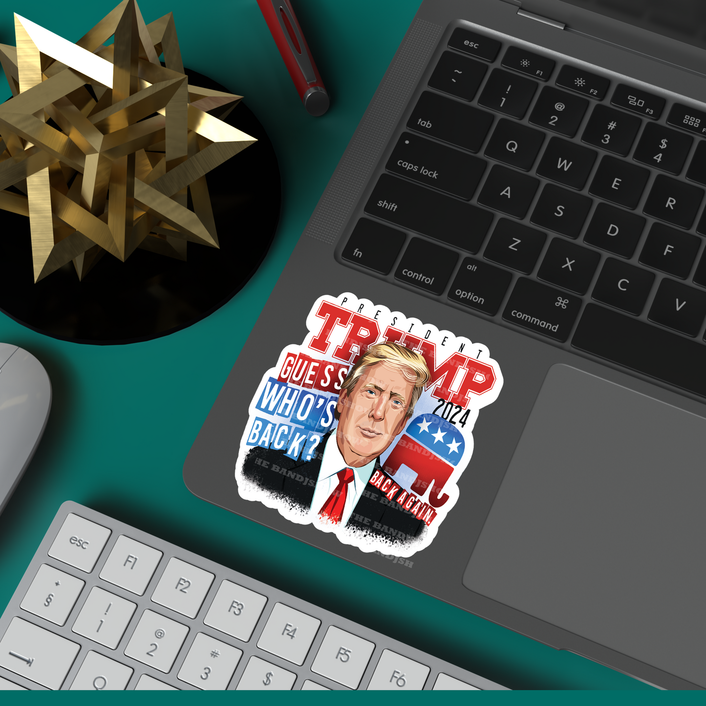 Guess Who's Back, Trump 2022 Vinyl Sticker