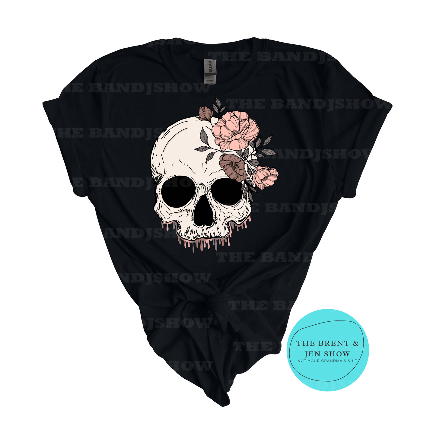 Floral Skull  T-Shirt