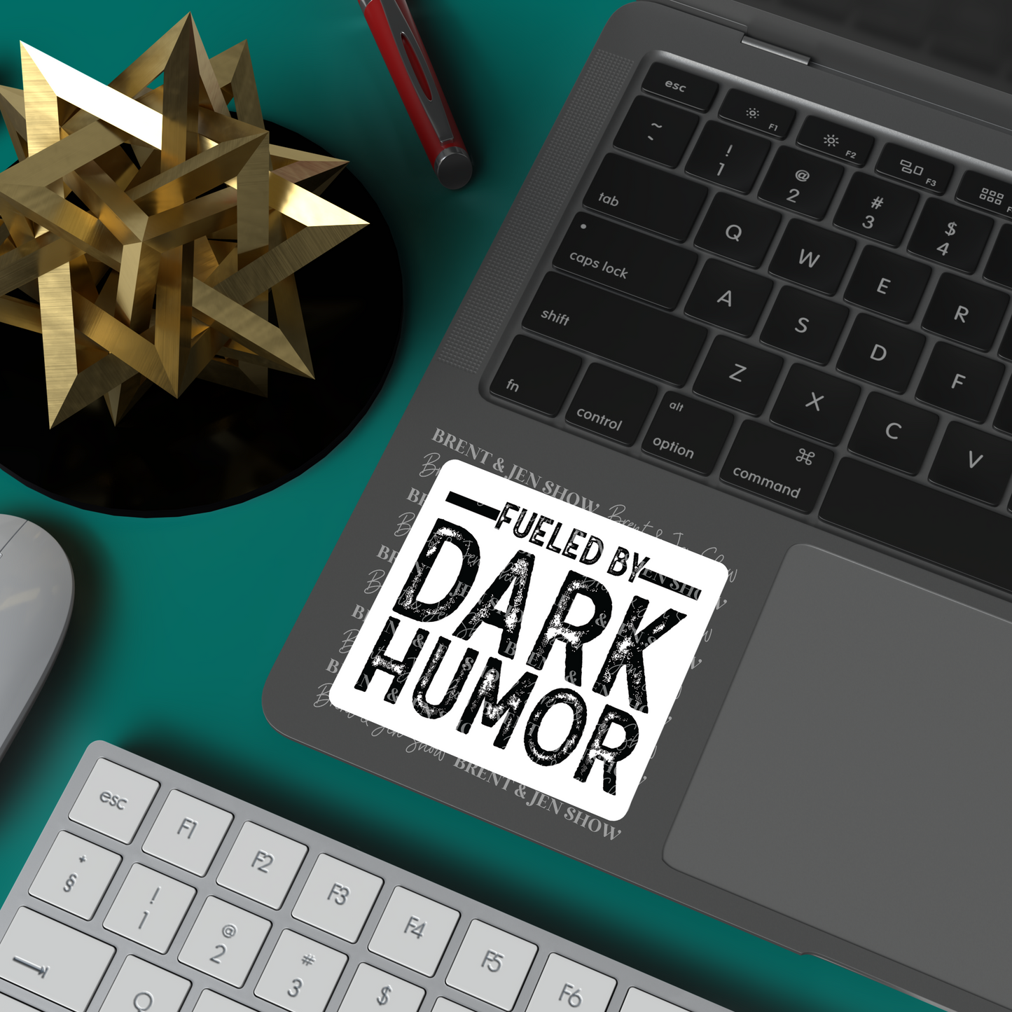 Fueled by Dark Humor Vinyl Sticker
