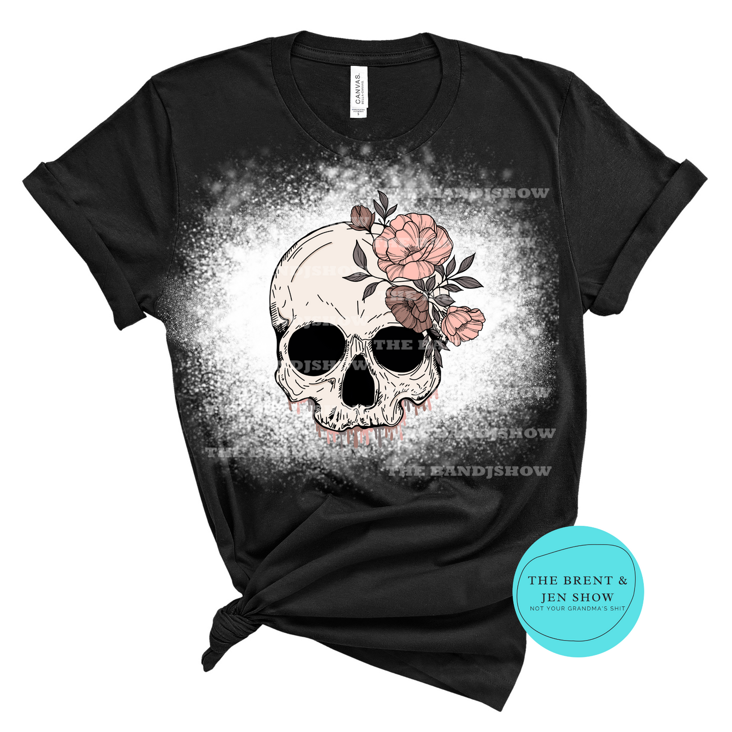 Floral Skull  T-Shirt