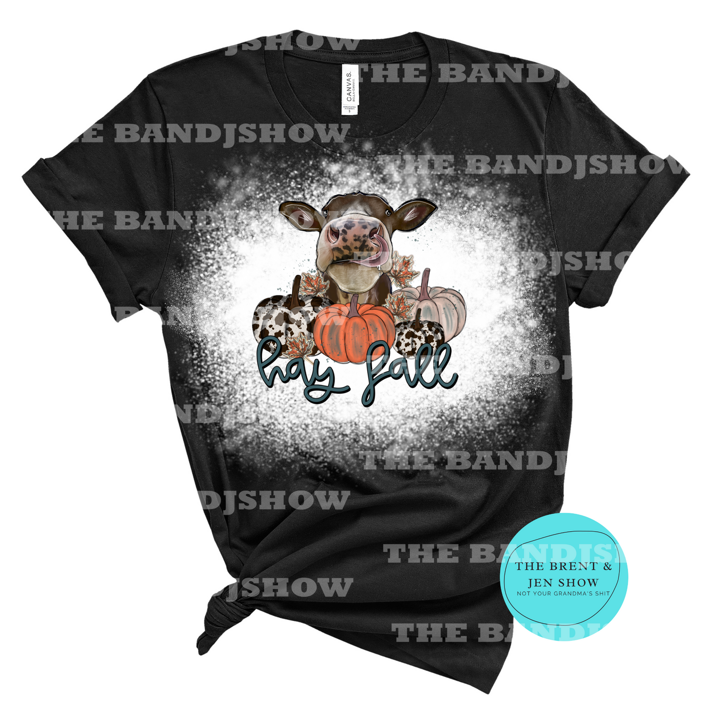 Hay Fall Cow Pumpkin T-Shirt