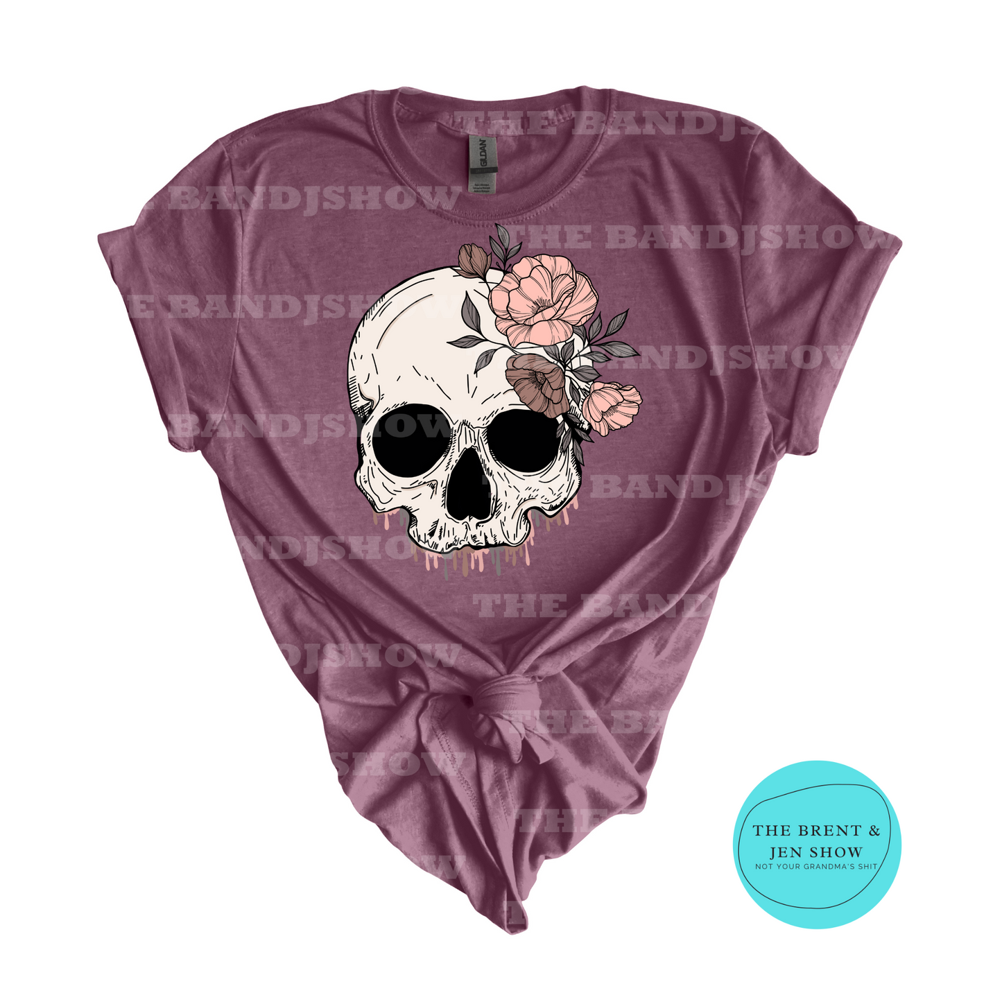 Floral Skull  T-Shirt