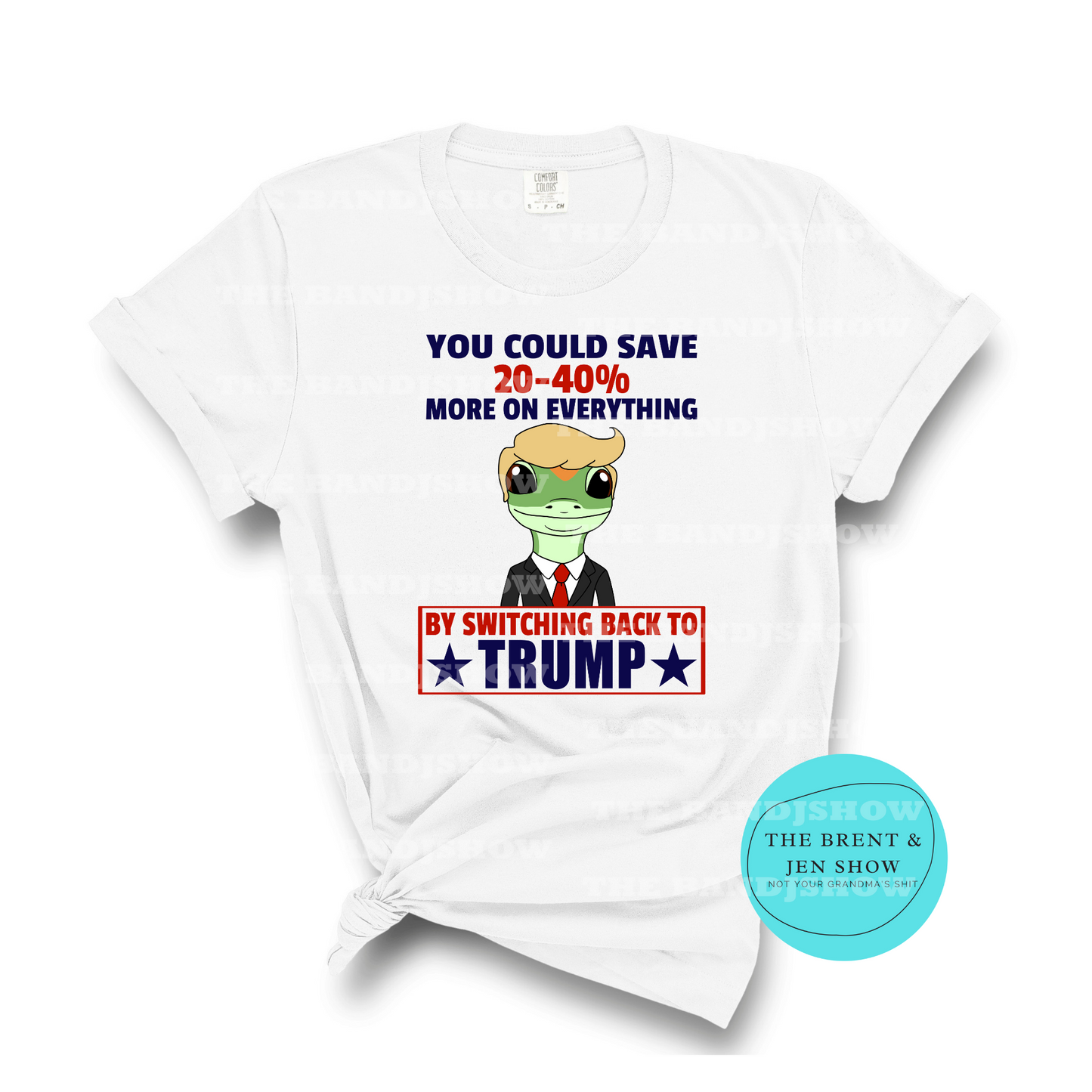Lizard Switching Back to Trump Shirt