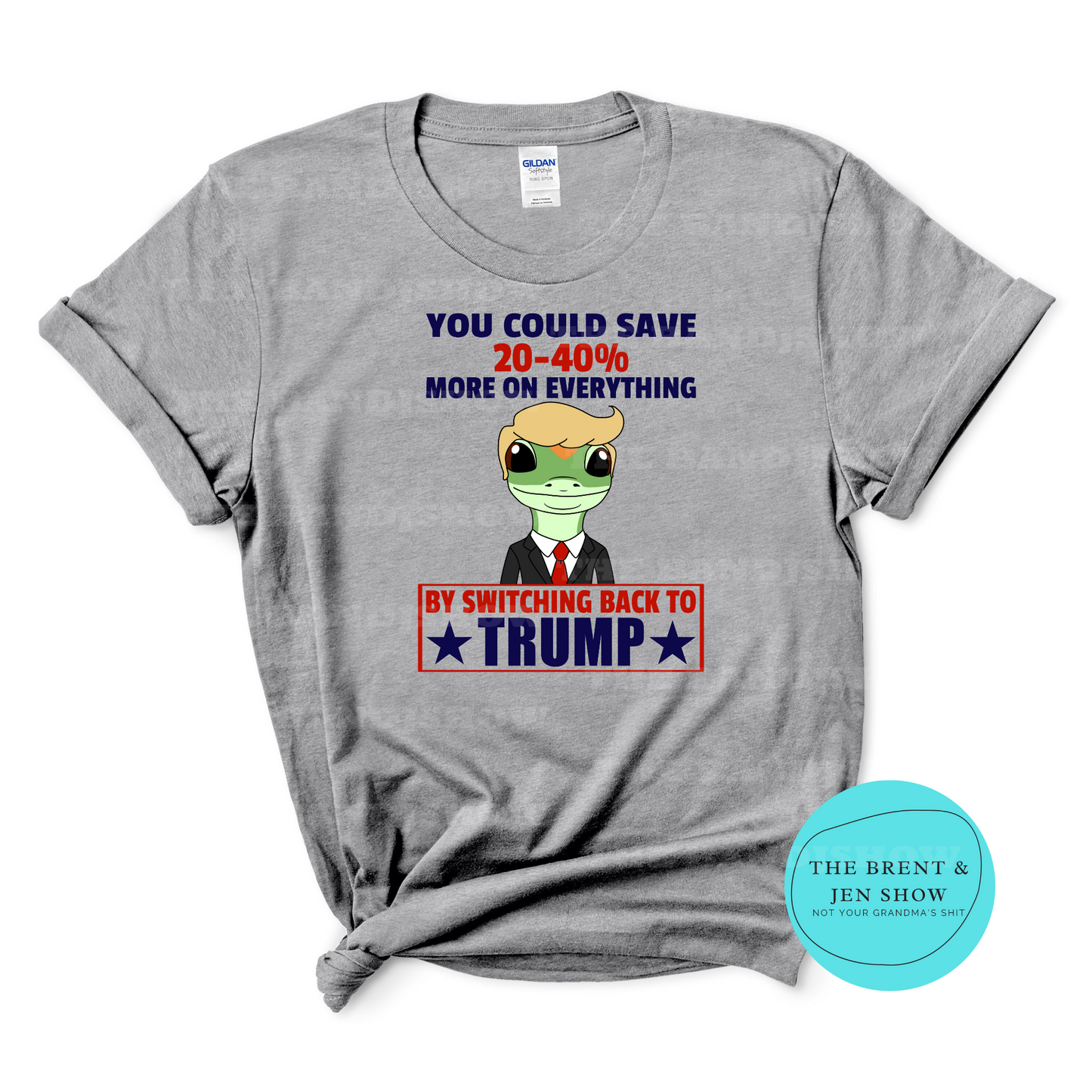 Lizard Switching Back to Trump Shirt