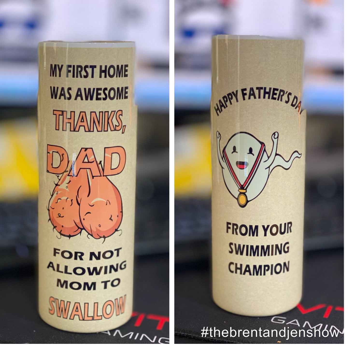 My First Home Was Awesome Thanks Dad, From Your Swimming Champion Sublimation Tumbler Cup 20oz Father's day Gift Order by June 11
